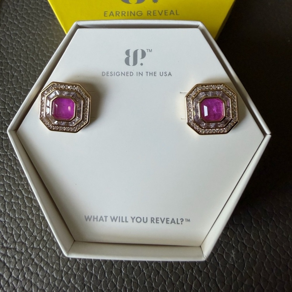 Purple Fluorite Studs